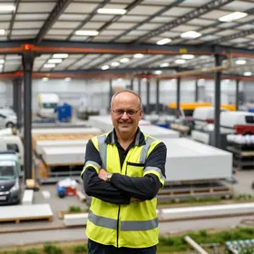 ampliação da fábrica