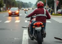 motociclista atingido por carro