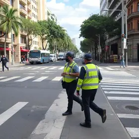 segurança na Rua 'Paredão' no Paraná