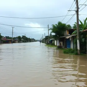 Almirante Tamandaré alagamentos falta de água