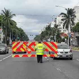 trânsito bloqueado Almirante Tamandaré