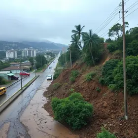chuva bloqueios desmoronamento Curitiba Almirante Tamandaré